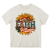 Cream Faith USA Heavy Core Tee - FaDigitalArtStudio