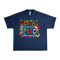 Navy festive speech therapist tribute Urban Heavy Tee - CowhideDigitalArt