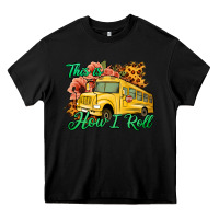 Black This is How I Roll Woman Bus Driver Heavy Core Tee - Jasminsmagicworld