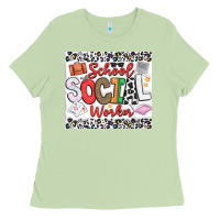 Matcha School Social Worker Ladies Tee - CowhideDigitalArt