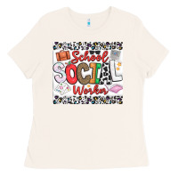 Bone School Social Worker Ladies Tee - CowhideDigitalArt