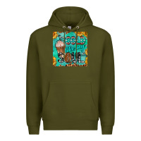 Army Green cold like my soul  mug coaster Premium Hoodie - BarkalooDesign