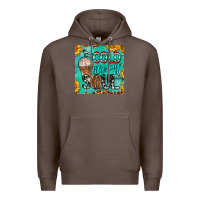 Coffee cold like my soul  mug coaster Premium Hoodie - BarkalooDesign