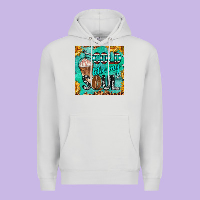 Cold Like My Soul  Mug Coaster Premium Hoodie Designed By Barkaloodesign