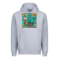 Heather Grey cold like my soul  mug coaster Premium Hoodie - BarkalooDesign