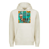 Oatmeal Heather cold like my soul  mug coaster Premium Hoodie - BarkalooDesign