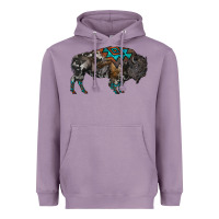 Lavender cowhide bison Heavyweight Hoodie - RanaPortraitStore
