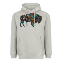 Moon Dust cowhide bison Heavyweight Hoodie - RanaPortraitStore