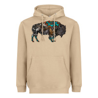 Mushroom cowhide bison Heavyweight Hoodie - RanaPortraitStore