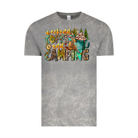 Cloud Rock Weekends Coffee And Camping Vintage Tee - CowhideDigitalArt