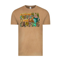 Vintage Camel Weekends Coffee And Camping Vintage Tee - CowhideDigitalArt
