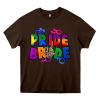 Chocolate Brown Pride bride Heavy Core Tee - FaDigitalArtStudio