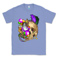 Colony Blue mardi gras skull Classic Tee - FaDigitalArtStudio