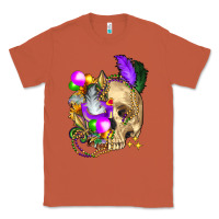 Copper mardi gras skull Classic Tee - FaDigitalArtStudio
