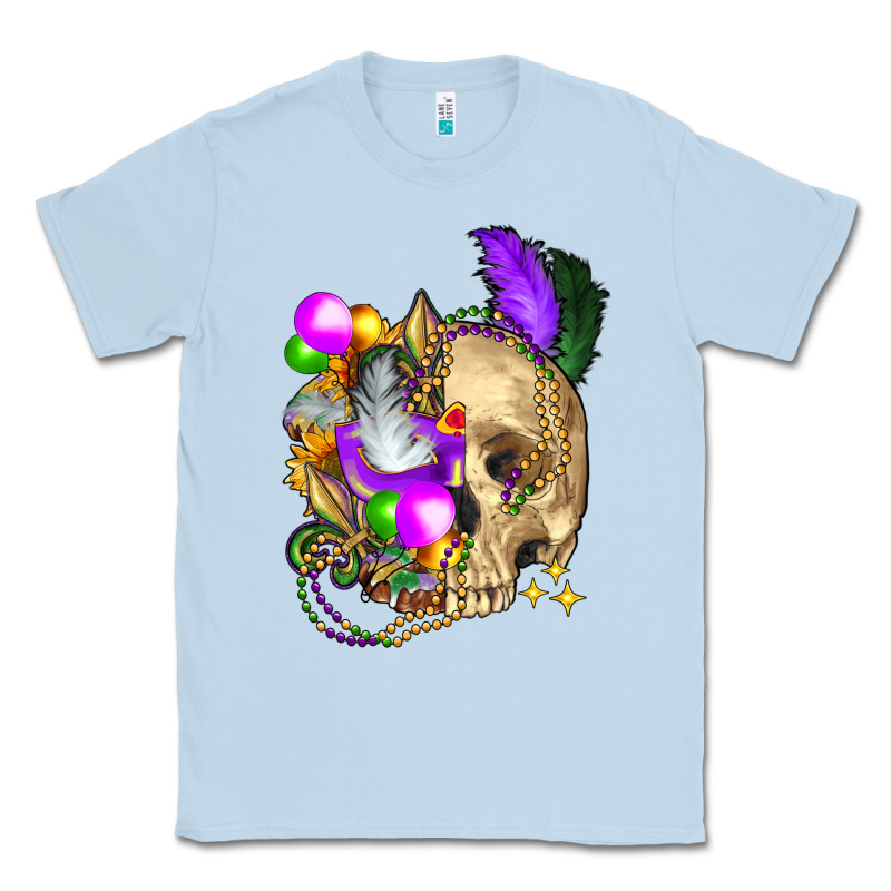 Mardi Gras Skull Classic Tee by FaDigitalArtStudio | Teevron