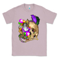 Lilac mardi gras skull Classic Tee - FaDigitalArtStudio