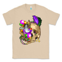 Mushroom mardi gras skull Classic Tee - FaDigitalArtStudio