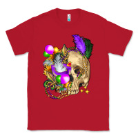 Red mardi gras skull Classic Tee - FaDigitalArtStudio