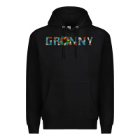 Black granny cowhide sunflower Premium Hoodie - Jasminsmagicworld
