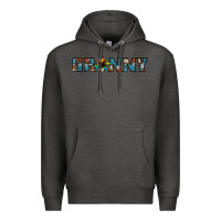 Charcoal Heather granny cowhide sunflower Premium Hoodie - Jasminsmagicworld