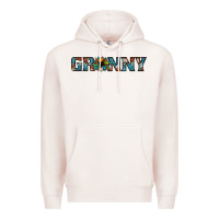 Pale Pink granny cowhide sunflower Premium Hoodie - Jasminsmagicworld