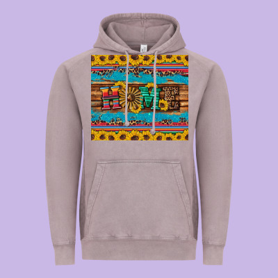 Western Home Wind Wheel Sunflowers Vintage Hoodie Designed By Artiststas