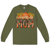 Army Green basketball mom Long Sleeve Tee - RacoonDesign