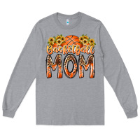 Heather Grey basketball mom Long Sleeve Tee - RacoonDesign