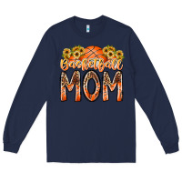 Navy basketball mom Long Sleeve Tee - RacoonDesign