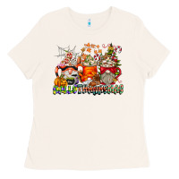 Bone Hallothanksmas Gnome Coffee Cups Ladies Tee - CowhideDigitalArt