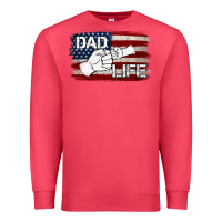 Cardinal Dad Life with American Flag Premium Sweatshirt - Jasminsmagicworld