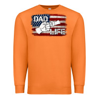 Carrot Dad Life with American Flag Premium Sweatshirt - Jasminsmagicworld