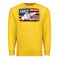 Lemon Dad Life with American Flag Premium Sweatshirt - Jasminsmagicworld