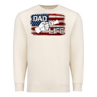 Sandshell Dad Life with American Flag Premium Sweatshirt - Jasminsmagicworld