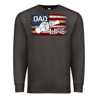 Smoke Dad Life with American Flag Premium Sweatshirt - Jasminsmagicworld