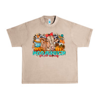 French Oak Moo Pumpkin Get Out The Way Urban Heavy Tee - CowhideDigitalArt