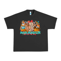 Pigment Black Moo Pumpkin Get Out The Way Urban Heavy Tee - CowhideDigitalArt