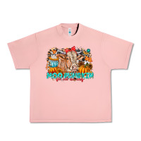 Salmon Moo Pumpkin Get Out The Way Urban Heavy Tee - CowhideDigitalArt
