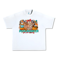 White Moo Pumpkin Get Out The Way Urban Heavy Tee - CowhideDigitalArt