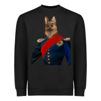 Black Pet Portraits, Custom Pet Portraits, Renaissance Pet Portraits, Custom Heavyweight Sweatshirt - RanaPortraitStore