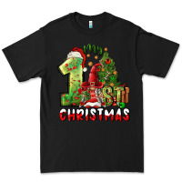 Black first christmas Premium Tee - FaDigitalArtStudio