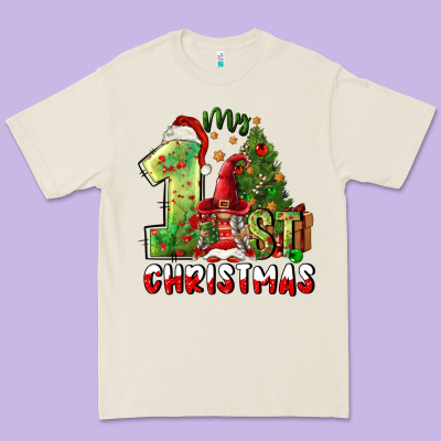 First Christmas Premium Tee Designed By Fadigitalartstudio