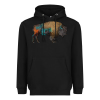 Black leopard bison Heavyweight Hoodie - RanaPortraitStore