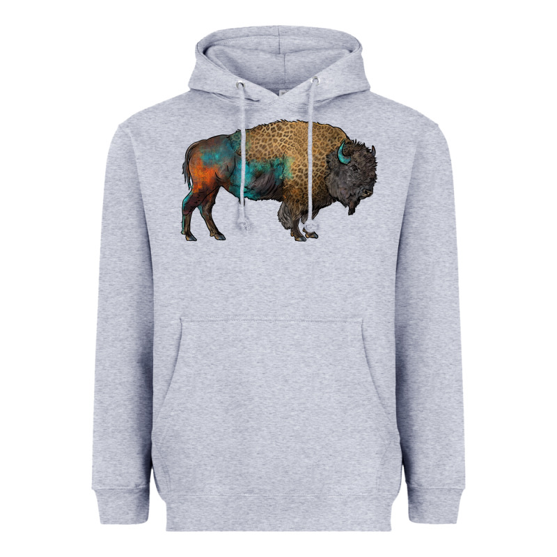 Leopard Bison Heavyweight Hoodie by RanaPortraitStore | Teevron
