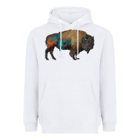 White leopard bison Heavyweight Hoodie - RanaPortraitStore