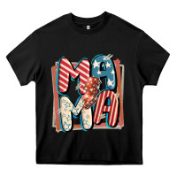 Black 4th of July mama with lightning bolt Heavy Core Tee - FaDigitalArtStudio