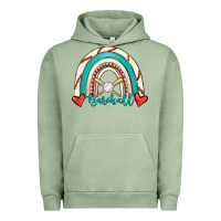 Pigment Oil Green Baseball Rainbow Urban Hoodie - RanaPortraitStore