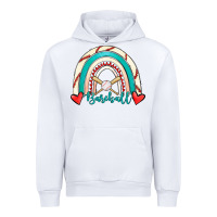 White Baseball Rainbow Urban Hoodie - RanaPortraitStore