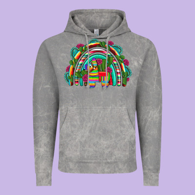 Mexican Pinata Rainbow Vintage Hoodie Designed By Artiststas