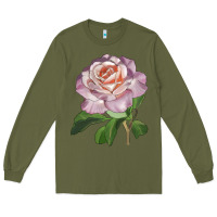 Army Green belinda's blush rose Long Sleeve Tee - LillyAllenDesigns